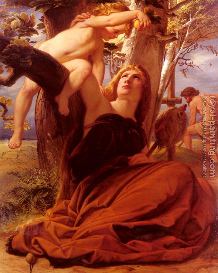 Edward Jakob Von Steinle : Adam And Eve After The Fall